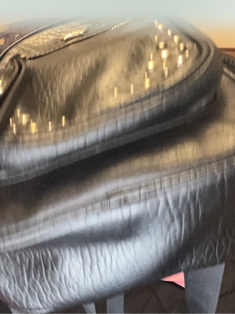 Juicy Couture Los Angeles Mini Backpack – Black Studded Faux Leather - Picture 10 of 12